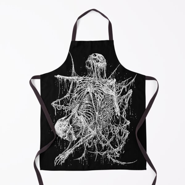Item preview, Death Skeleton Monstrosity Skulls and Spiders black & white designed and sold by DRK7DSGN.