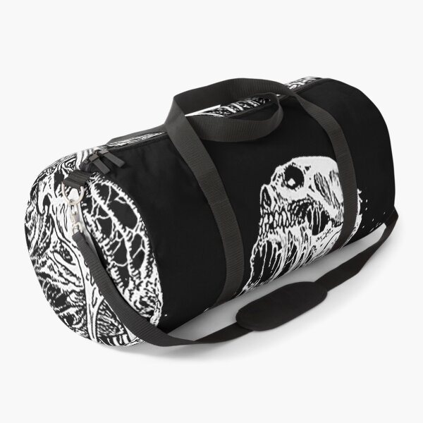 Item preview, Death Skeleton Monstrosity Skulls and Spiders black & white designed and sold by DRK7DSGN.