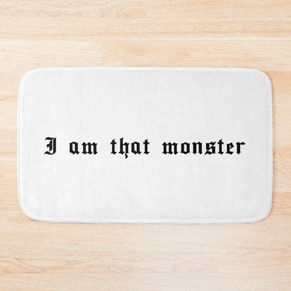 Item preview, I am that monster with lettering  designed and sold by Anna  Huijgen.