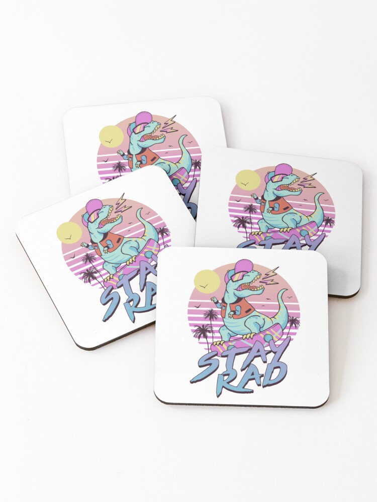 Thumbnail 1 of 5, Coasters (Set of 4), Stay Rad designed and sold by StardustCompany.