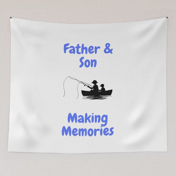 Item preview, Father and Son Fishing Making Memories Together designed and sold by OutdoorsZee1.