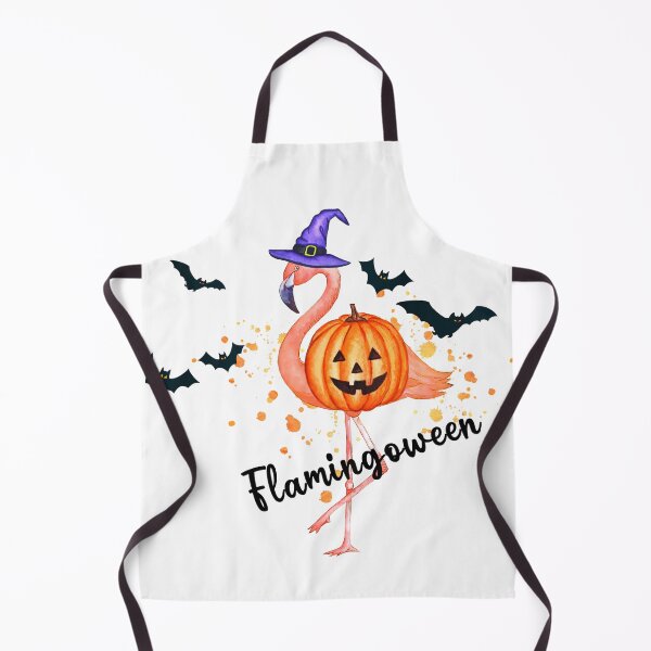Item preview, Happy Flamingoween Witch Pumpkin Bat designed and sold by HubbyDesignz.