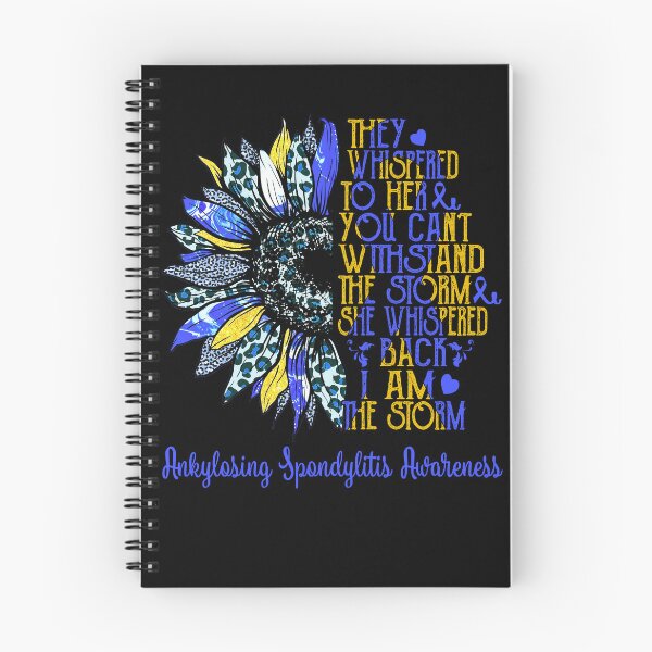 Item preview, I Am The Storm Sunflower Leopard Ankylosing Spondylitis Awareness designed and sold by rechardtee.