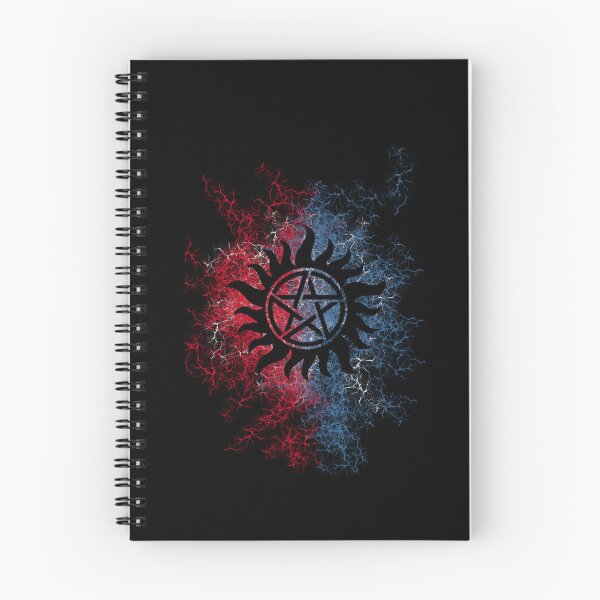 Item preview, Sobrenatural Sigil Fondo Azul Rojo designed and sold by Wulfs-Shop.