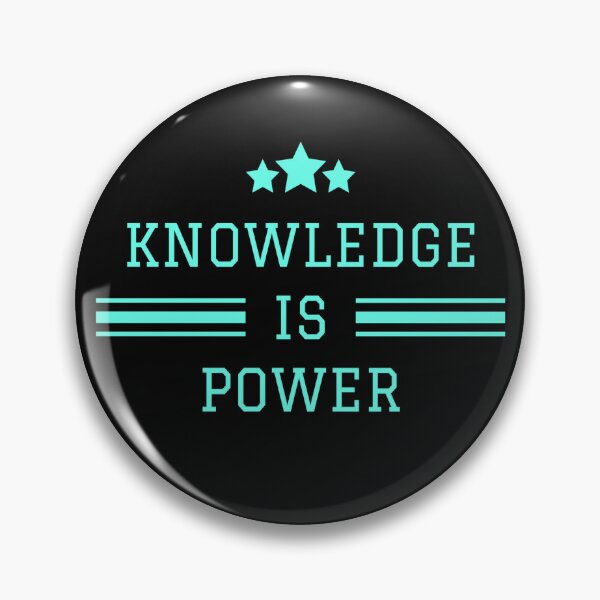 Item preview, Knowledge Is Power funny motivational quotes designed and sold by kubix81.