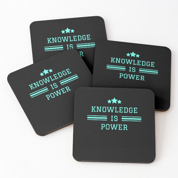 Item preview, Knowledge Is Power funny motivational quotes designed and sold by kubix81.