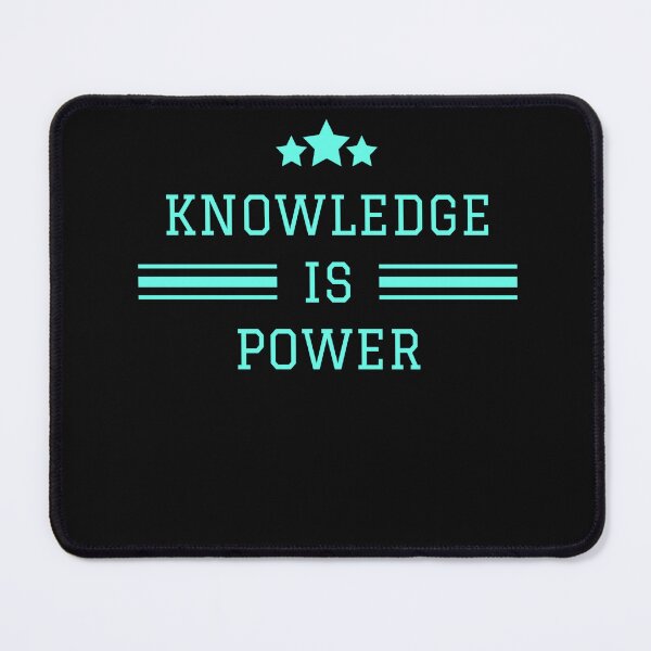 Item preview, Knowledge Is Power funny motivational quotes designed and sold by kubix81.