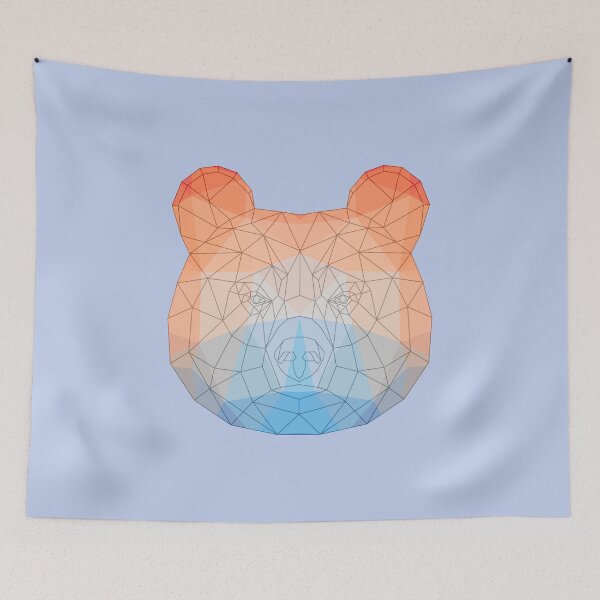 Item preview, Brown Bear Geometric Triangle Polygon designed and sold by franktact.