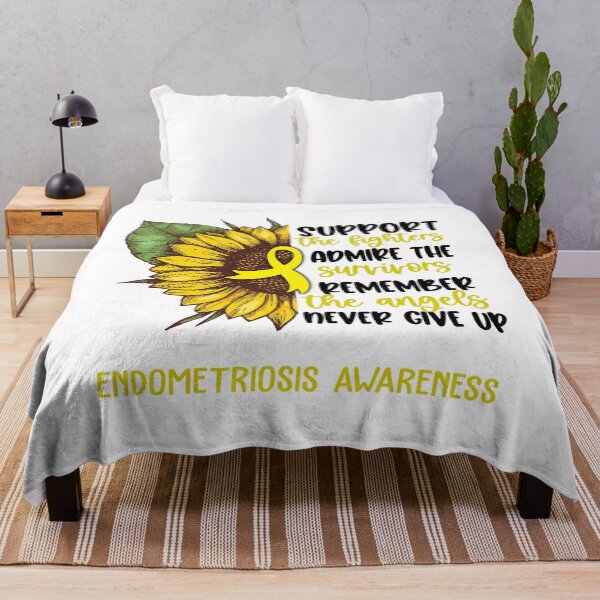 Item preview, Endometriosis Awareness - Support the Fighters Admire the Survivors Remember the Angels Never Give Up designed and sold by whlrcheryl.