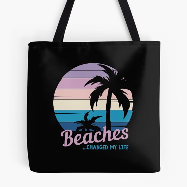 Item preview, Beaches Changed My Life - Vacation Time, Vintage Tropical Sunset, Follow The Sun, Beach You To It designed and sold by Sun Sand & Sea Art.