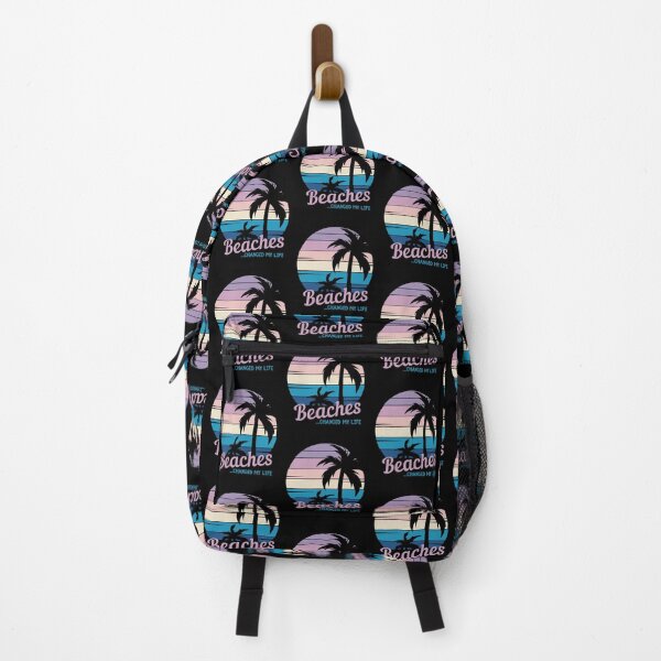 Item preview, Beaches Changed My Life - Vacation Time, Vintage Tropical Sunset, Follow The Sun, Beach You To It designed and sold by Sun Sand & Sea Art.