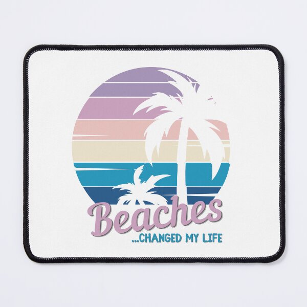 Item preview, Beaches Changed My Life - Vacation Time, Vintage Tropical Sunset, Follow The Sun, Beach You To It designed and sold by Sun Sand & Sea Art.