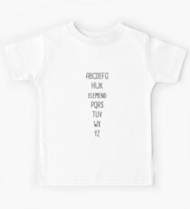 Alphabet - Elemeno P Kids Tee