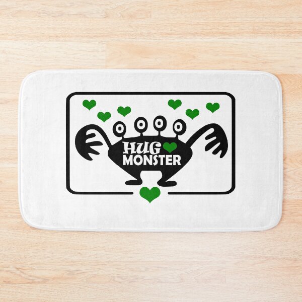 Item preview, Hug Monster / Monster Hug / Free Hugs (Green Heart Version) designed and sold by NameThatShirt.
