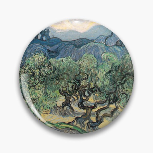 Item preview, Olive Trees by Vincent van Gogh. Famous landscape oil painting. Van Gogh's unique swirling painting style. designed and sold by naturematters.