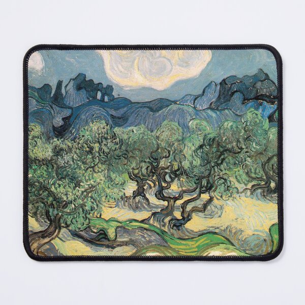 Item preview, Olive Trees by Vincent van Gogh. Famous landscape oil painting. Van Gogh's unique swirling painting style. designed and sold by naturematters.