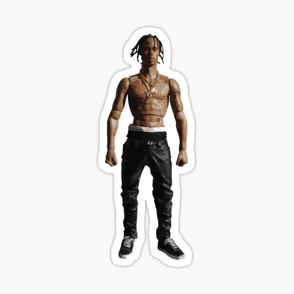 travis rodeo rapper Sticker