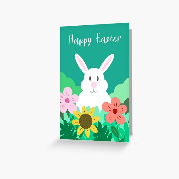 Easter Bunny Wishes Greeting Card