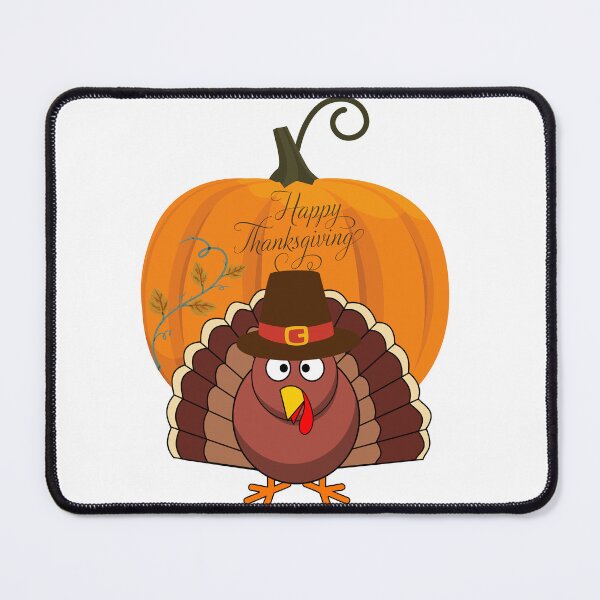 Item preview, Happy Thanksgiving Funny Turkey and Pumpkin designed and sold by silviaol.
