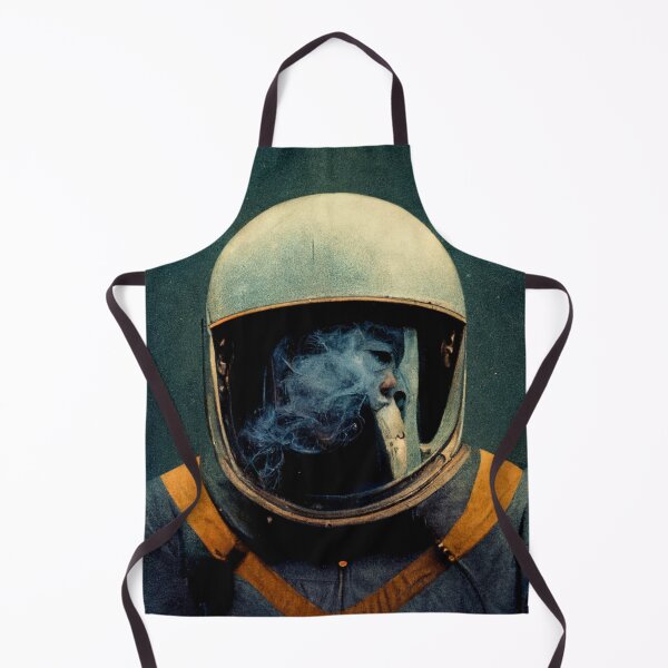 Item preview, Retro Astronaut Blowing Smoke designed and sold by The Oracle of Surrealism Sublime Consciousness.