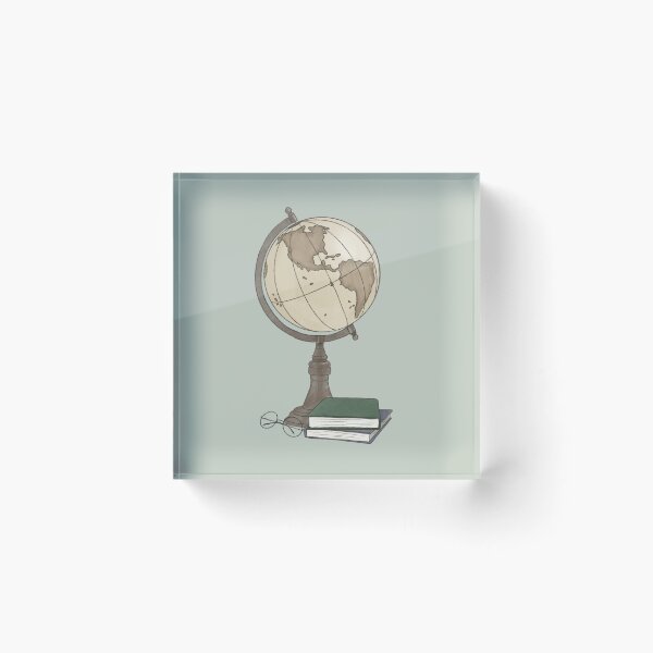 Item preview, Globe and books designed and sold by spaghetti576.
