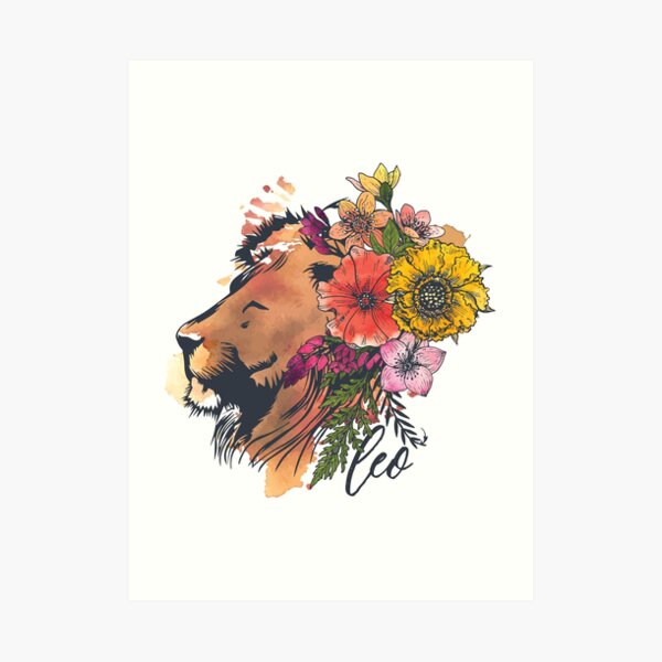 Leo Lion Art Print