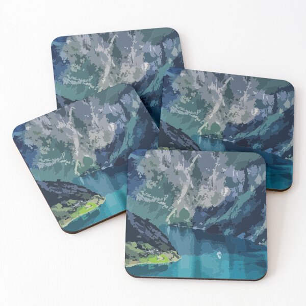 Item preview, Norway Fjords Painting designed and sold by Positive Lad.