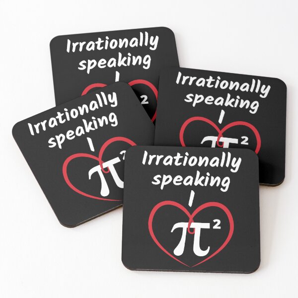 Artikelvorschau, Irrational gesprochen liebe ich Pi im Quadrat mit Herz entworfen und verkauft von BluePlanetMerch.