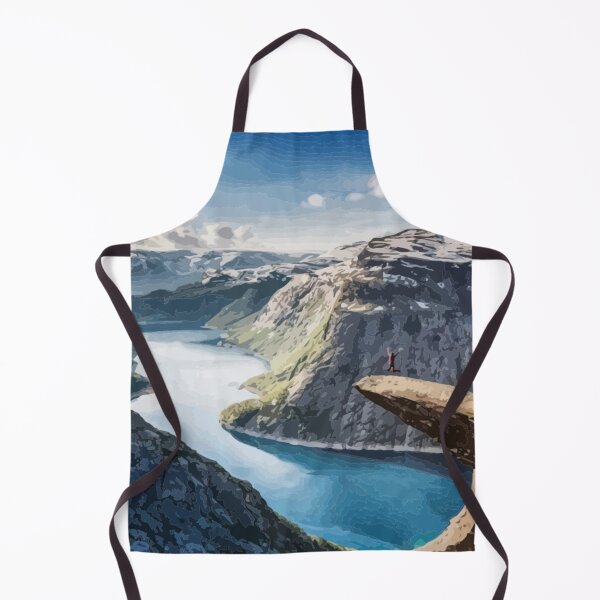 Item preview, Trolltunga Norway Fjord Painting designed and sold by Positive Lad.