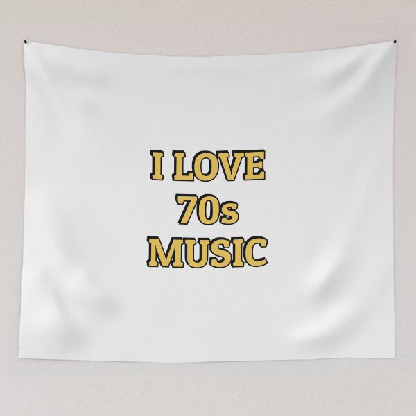 Item preview, I love 70s music purple retro nostalgia designed and sold by Inspirationmotivation.