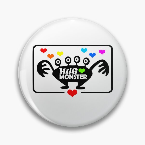 Item preview, Hug Monster / Monster Hug / Free Hugs (Rainbow Heart Version) designed and sold by NameThatShirt.
