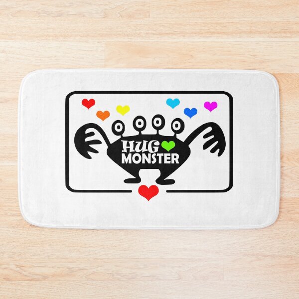 Item preview, Hug Monster / Monster Hug / Free Hugs (Rainbow Heart Version) designed and sold by NameThatShirt.