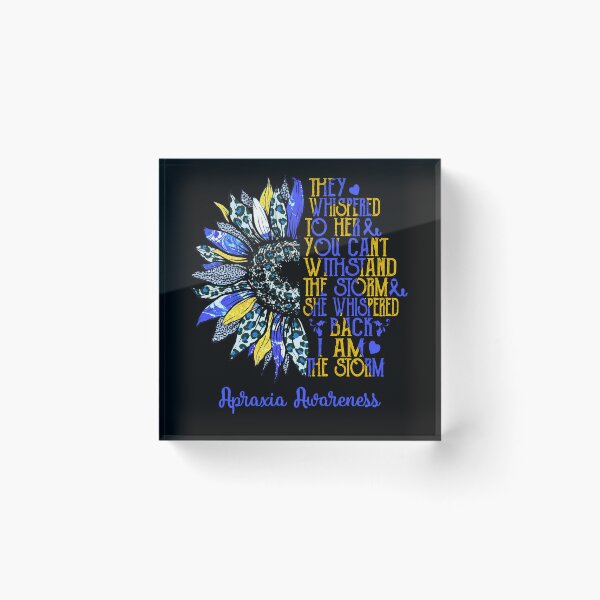 Item preview, I Am The Storm Sunflower Leopard Apraxia Awareness designed and sold by rechardtee.