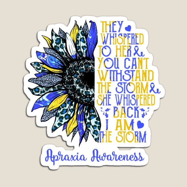 Item preview, I Am The Storm Sunflower Leopard Apraxia Awareness designed and sold by rechardtee.