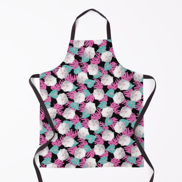 Item preview, Moonflowers - pink and turquoise on black designed and sold by MarcyBrennanArt.