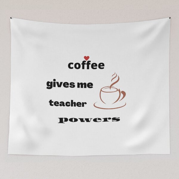 Item preview, coffee gives me teacher powers T-shirt. designed and sold by Ayashopp.
