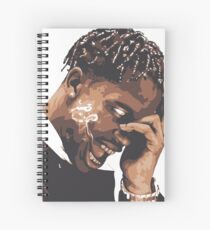 la flame travis rap Spiral Notebook