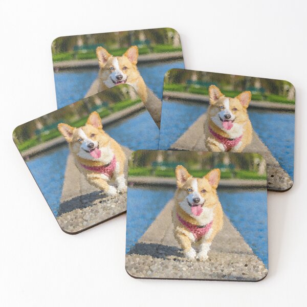 Item preview, Welsh Corgi Strutting by the Water designed and sold by MathenaArt.