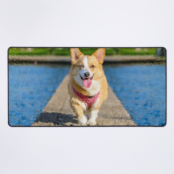 Item preview, Welsh Corgi Strutting by the Water designed and sold by MathenaArt.