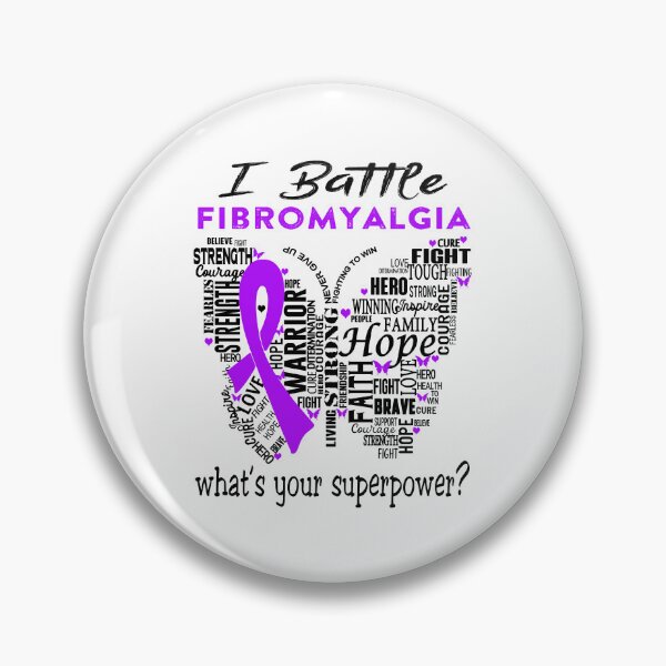 Item preview, Fibromyalgia Warrior - I Battle Fibromyalgia What is your Superpower? designed and sold by KirstybShop.