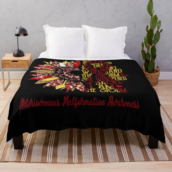 Item preview, I Am The Storm Sunflower Leopard Arteriovenous Malformation Awareness designed and sold by rechardtee.