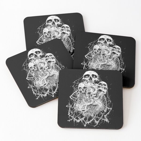 Item preview, Death Skeleton Tentacles Skulls black & white designed and sold by DRK7DSGN.