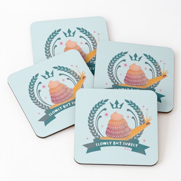 Item preview, Little Snail Uff's Slowly but Surely Roadtrip on Blue designed and sold by Latoblooms.
