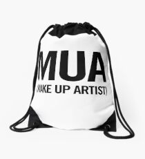 MUA 2 (Black) Drawstring Bag