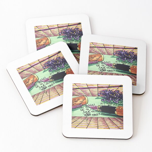 Item preview, Vaporwave Writing Grid Lavender designed and sold by Shogun Paints.