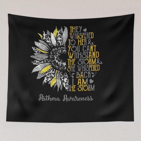 Item preview, I Am The Storm Sunflower Leopard Asthma Awareness designed and sold by rechardtee.
