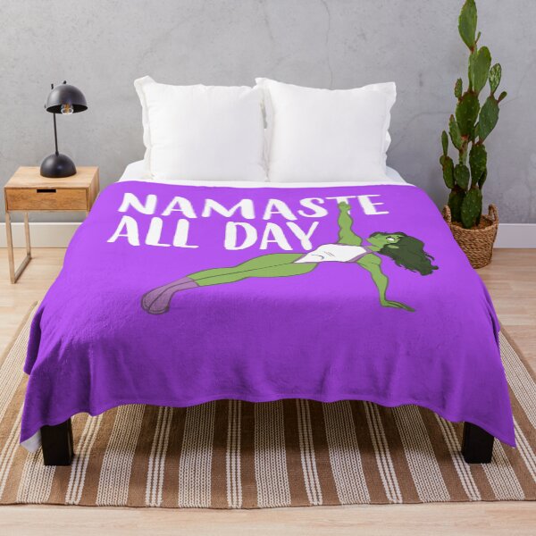 Item preview, Namaste All Day She Hulk Yoga Jennifer Walters designed and sold by NerdCulture.