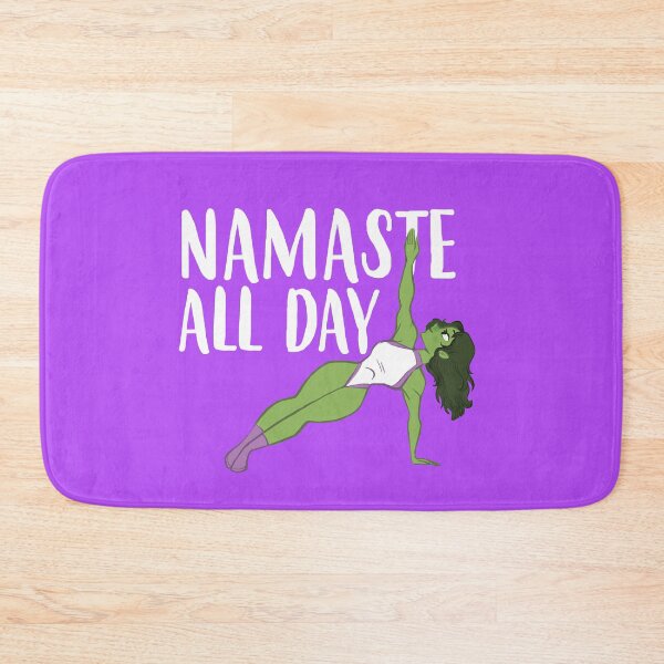Item preview, Namaste All Day She Hulk Yoga Jennifer Walters designed and sold by NerdCulture.