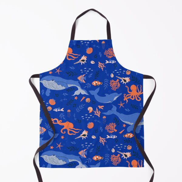 Item preview, pattern with underwater marine animals designed and sold by burbura.