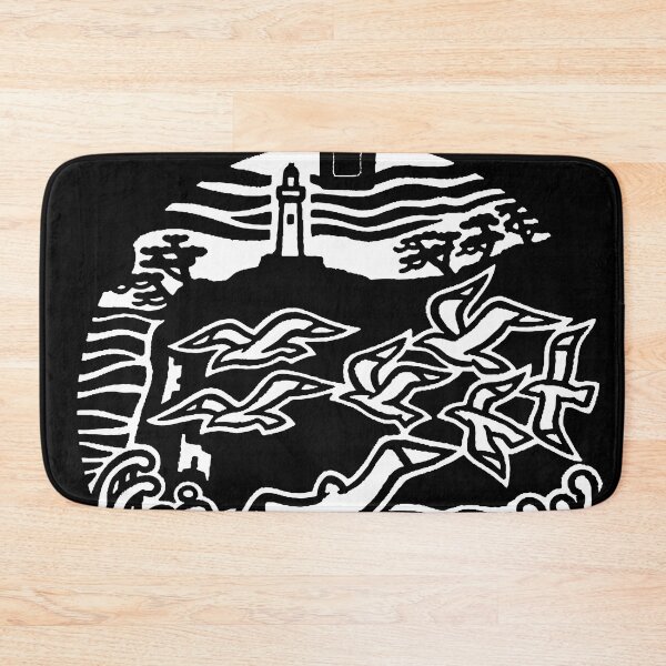 Item preview, Birds at lighthouse motif on manhole in Japan - White designed and sold by mattraski.